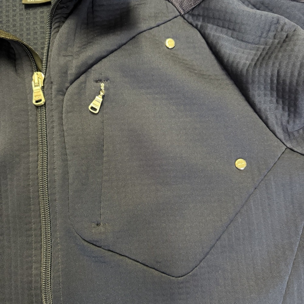 RLX Ralph Lauren Mens Medium Navy Blue Full Zip Performance Stretch Zip Pockets - Picture 4 of 16